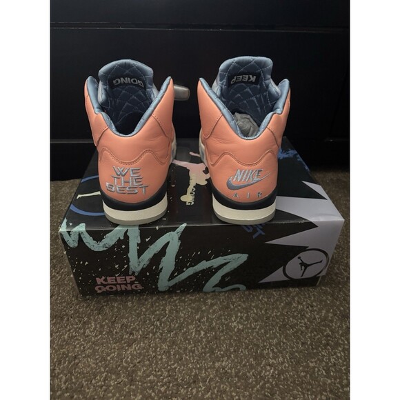 Size 9 - Jordan 5 Retro x DJ Khaled Mid We The Best - Crimson Bliss - Picture 3 of 8